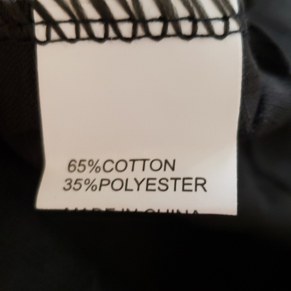 Summer Beach Casual V Neck Sundress w/Pockets in Black w/White Buttons Size M - Picture 4 of 7